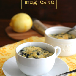 Lemon Blueberry Mug Cake