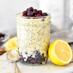 Lemon Blueberry Overnight Oats — Foodborne Wellness