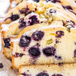 Lemon Blueberry Pound Cake (Healthier Recipe!)