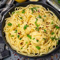 Lemon Butter Garlic Pasta Sauce (Pasta al Limone) – Skinny Spatula