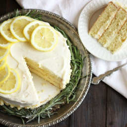 Lemon Cake with Creamy Earl Grey Frosting