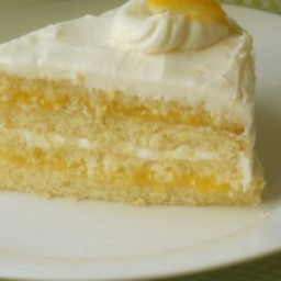 Lemon Cake with Lemon Filling and Lemon Butter Frosting Recipe