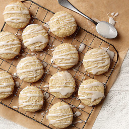Lemon-Cardamom Sugar Cookies with Saison Glaze