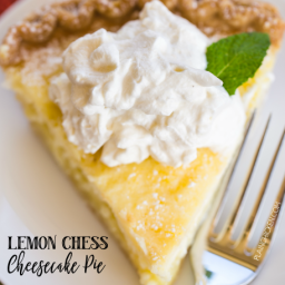 Lemon Chess Cheesecake Pie