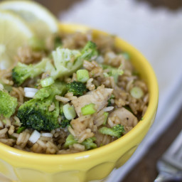 Lemon Chicken and Broccoli Rice