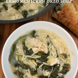 Lemon Chicken Orzo Soup