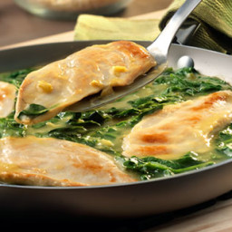 Lemon Chicken Scallopini with Spinach