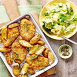 Lemon chicken with rosemary potatoes
