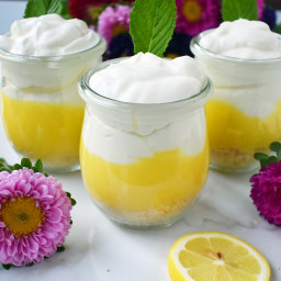 Lemon Cream Parfait Pie Jars