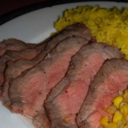 Marinated London Broil with Lemon and Garlic