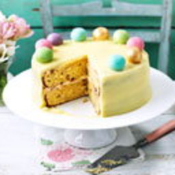 Lemon, ginger and almond simnel-style cake