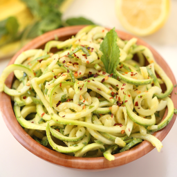 Lemon Herb Zucchini Noodle Salad