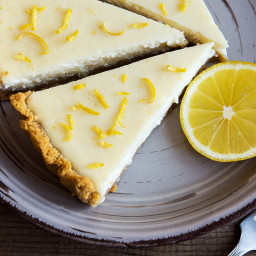 Lemon Ice Box Pie with Pecan Graham Cracker Crust