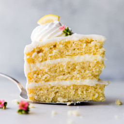 Lemon Layer Cake with Lemon Cream Cheese Buttercream