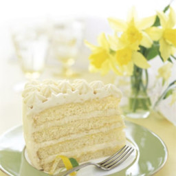 Lemon Layer Cake with Lemon Curd and Mascarpone recipe | Epicurious.com