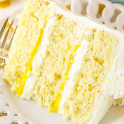 Lemon Mascarpone Layer Cake