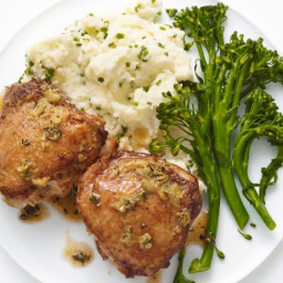 Lemon-Mustard Chicken with Chive Mashed Potatoes