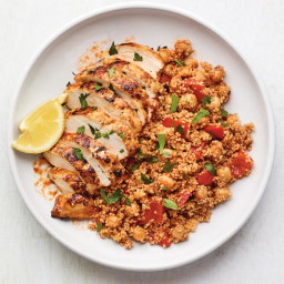 Lemon-Paprika Chicken with Chickpeas and Couscous
