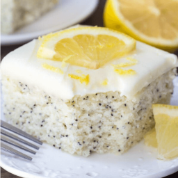 Lemon Poppy Seed Cake with Cream Cheese Frosting