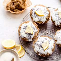 Lemon Poppyseed Muffins (Gluten-Free + Vegan)