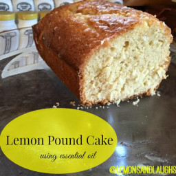 Lemon Pound Cake using Essential Oil