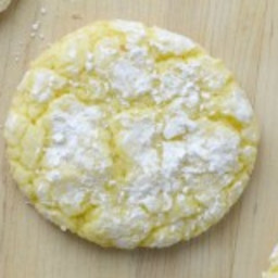 Lemon Pudding Crinkle Cookies