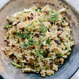 Lemon Quinoa with Currants, Dill, and Zucchini