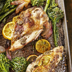 Lemon-Rosemary Chicken with Roasted Broccolini