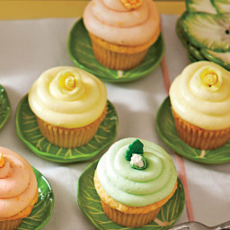 Lemon Sherbet Cupcakes with Buttercream Frosting (Pam's Citrus Cupcakes)
