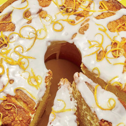 Lemon-Vanilla Pound Cake with Lavender Glaze Recipe