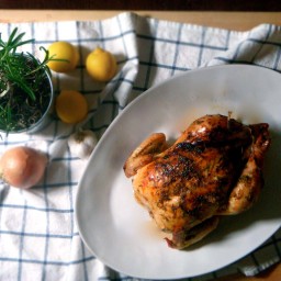 Lemon, Rosemary, and Garlic Whole Roast Chicken