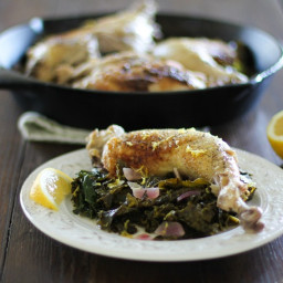 Lemony Braised Chicken and Kale