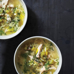 Lemony Chicken and Orzo Soup