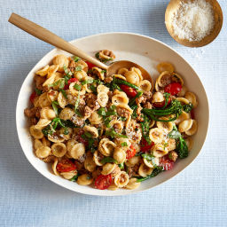 Lemony One-Pan Orecchiette with Sausage and Broccolini