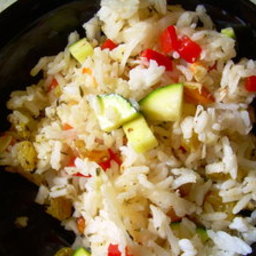Lemony Rice Salad with Vegetables