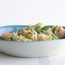 Lemony Risotto with Asparagus and Shrimp