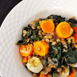 Lentil and Carrot Salad with Kale Recipe