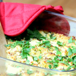 Lentil and Goat Cheese Casserole