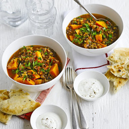 Lentil and sweet potato curry