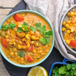 Lentil Chickpea Yellow Curry