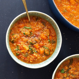 Lentil, Kale and Quinoa Stew (Vegan)