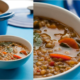 Lentil Minestrone With Greens