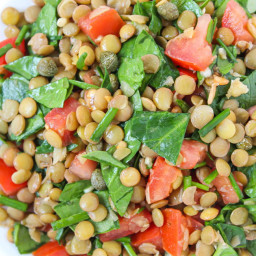 Lentil Salad with Capers & Balsamic Dressing