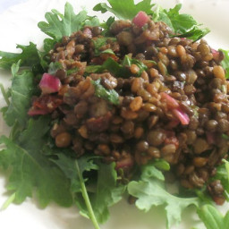 Lentil Salad with Rye Berries and Sun-Dried Tomatoes