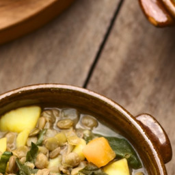 Lentil Stew with Spinach and Potatoes