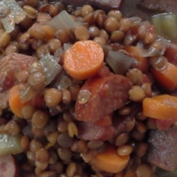 Lentils and Sausage