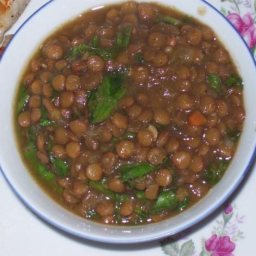 Lentils and Spinach