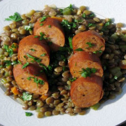 Lentils with Andouille Sausage Recipe
