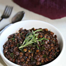 Lentils with Mushrooms and Herbs