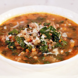 Lentil Soup with Kale and Sausage
